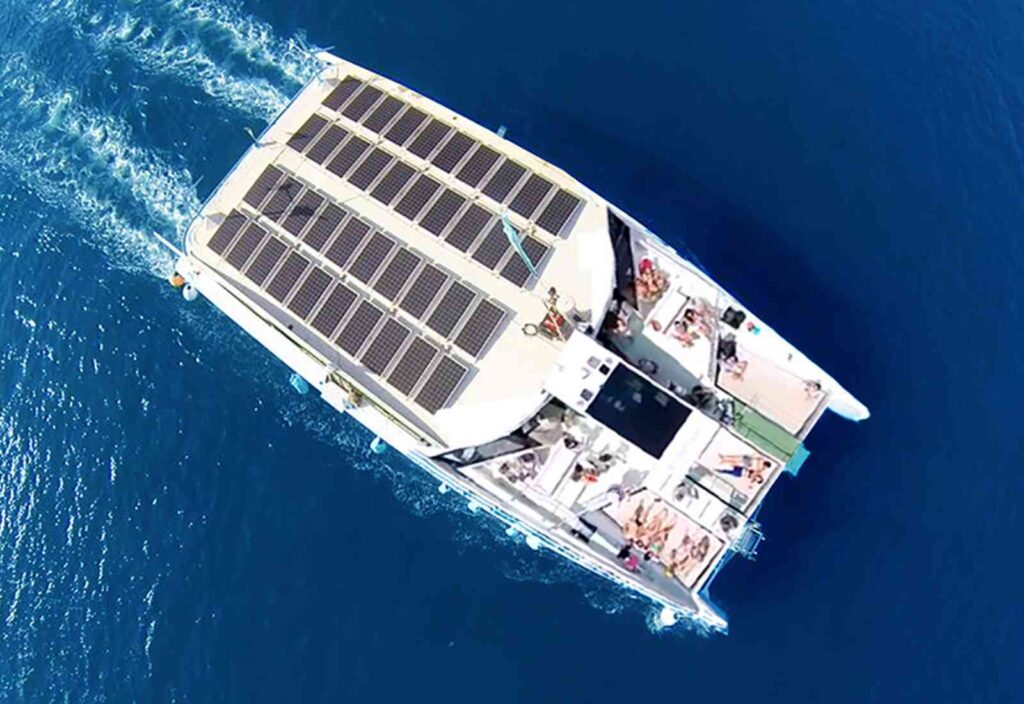 Views of the ecological catamaran