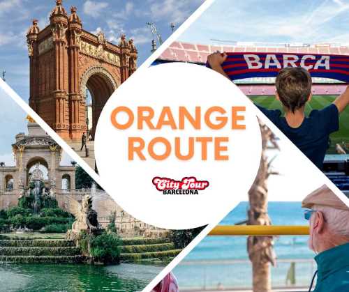 hop on hop off barcelona orange route